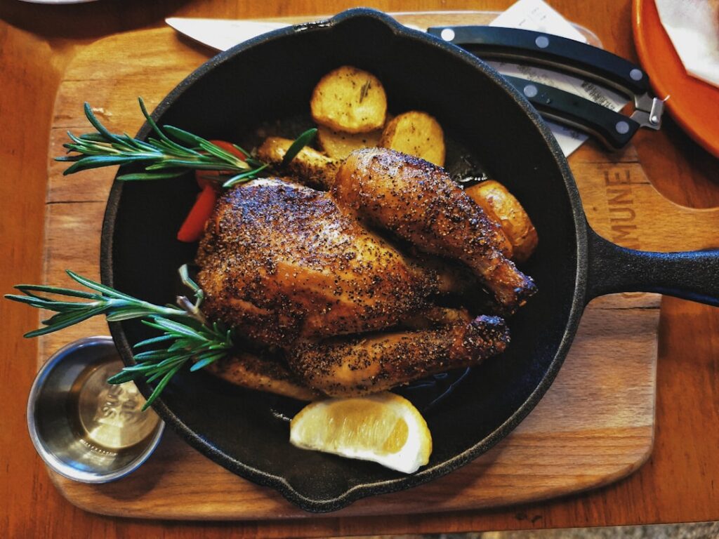 grilled chicken with spices